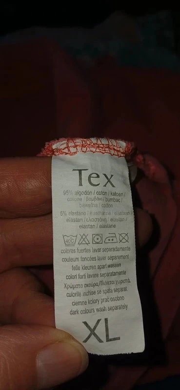 Tex polo in maat XL in kleur koraal – photo 7